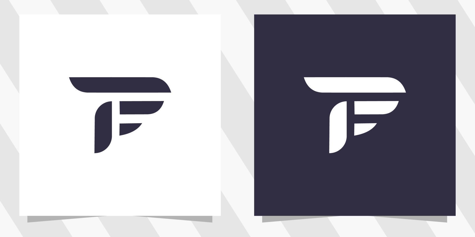lettre tf pi logo conception vecteur