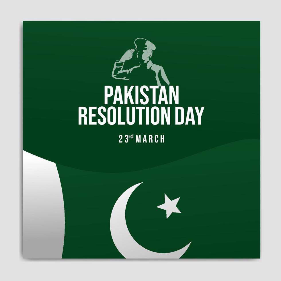 jour de la résolution du pakistan, 23 mars vecteur