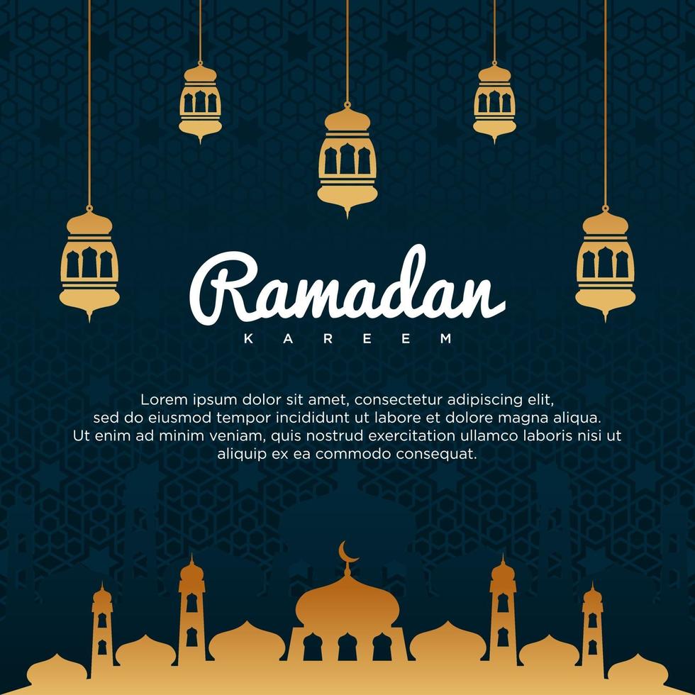 fond de vecteur ramadan kareem