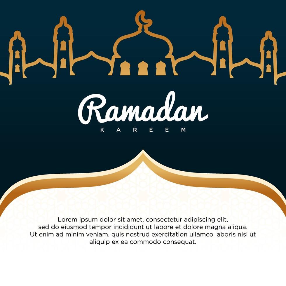 fond de vecteur ramadan kareem