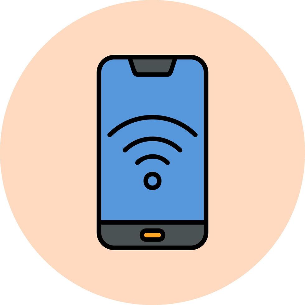 téléphone intelligent Wifi vecteur icône