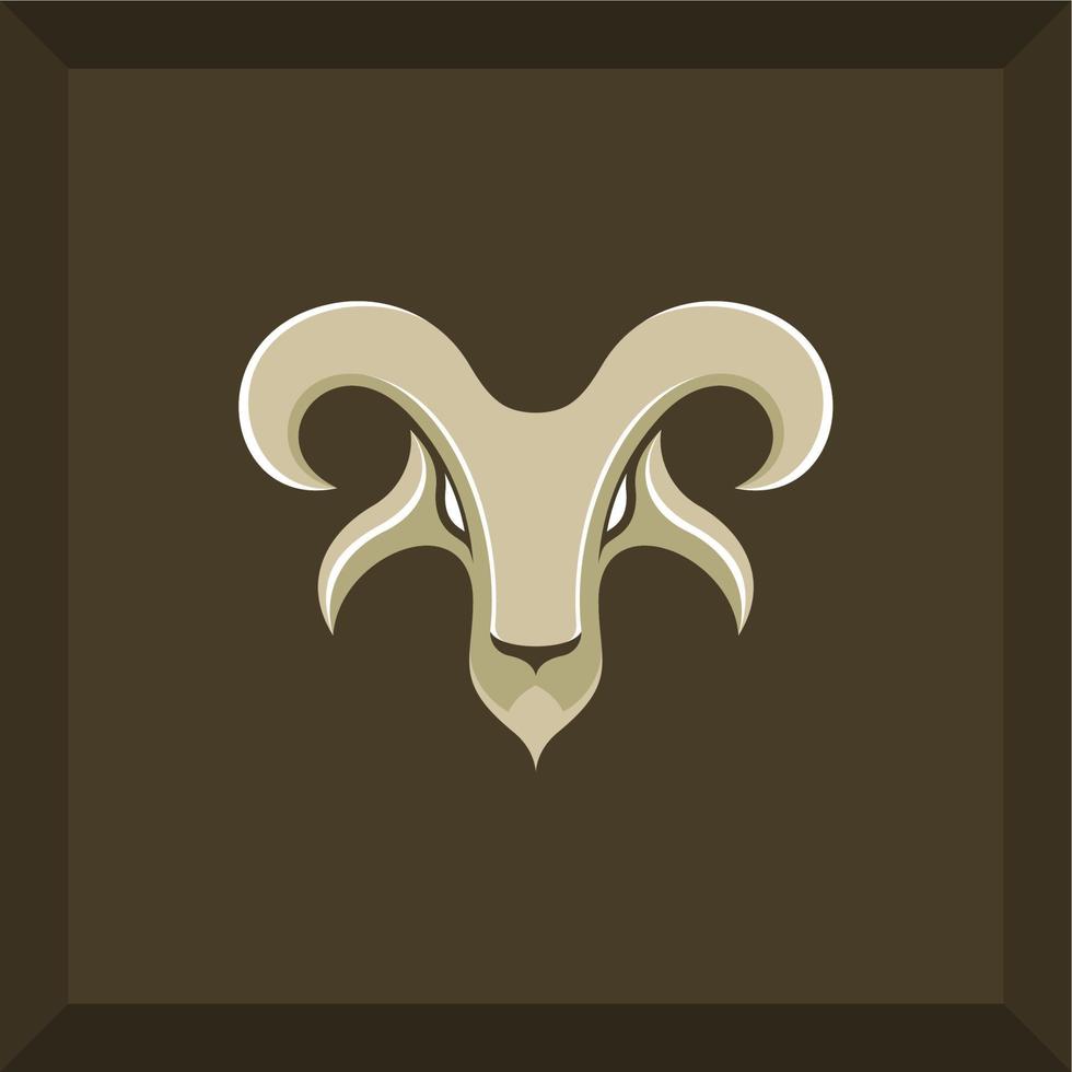 Facile chèvre logo vecteur