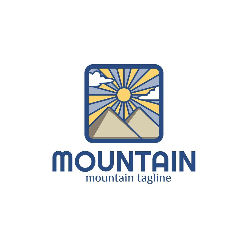 Montagne Facile logo vecteur