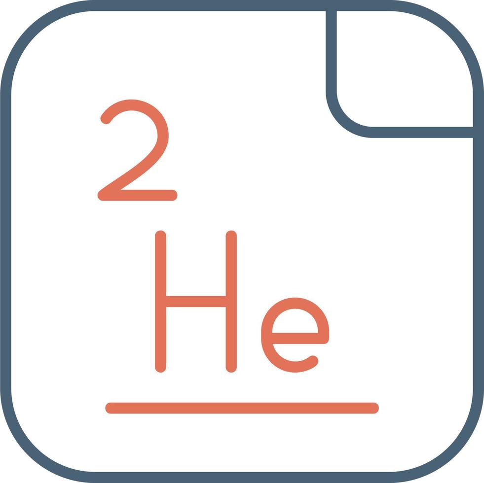 hélium vecteur icône