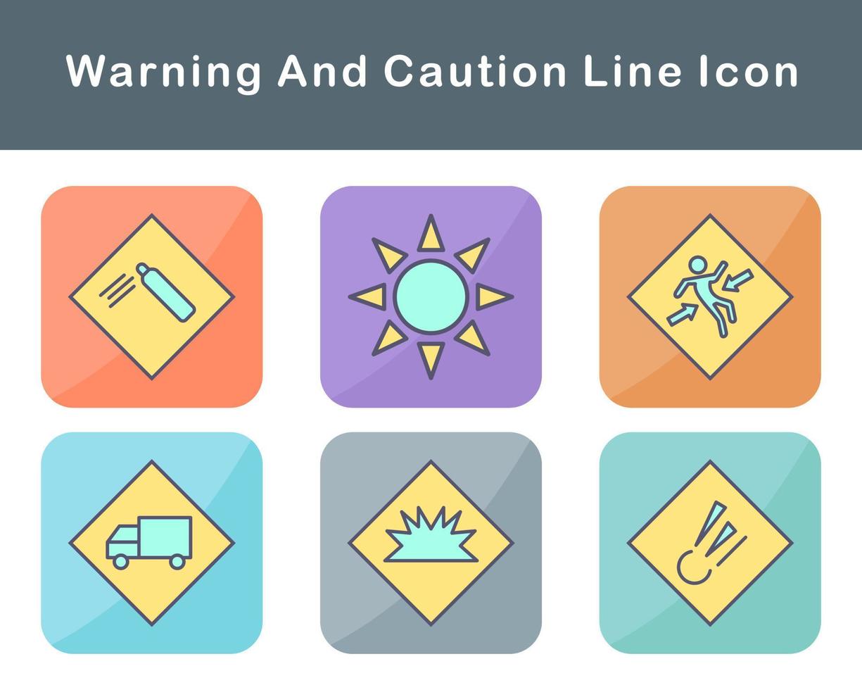 avertissement et mise en garde vecteur icône ensemble