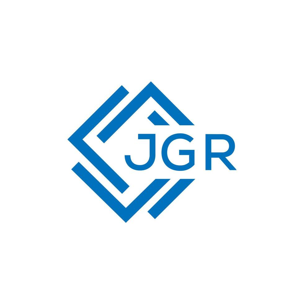 JGR Créatif cercle lettre logo concept. JGR lettre conception. vecteur