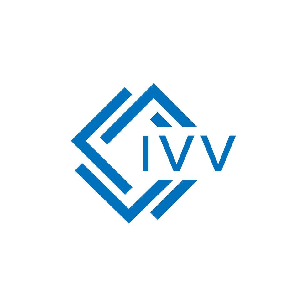 ivv lettre logo conception sur blanc Contexte. ivv Créatif cercle lettre logo concept. ivv lettre conception. vecteur