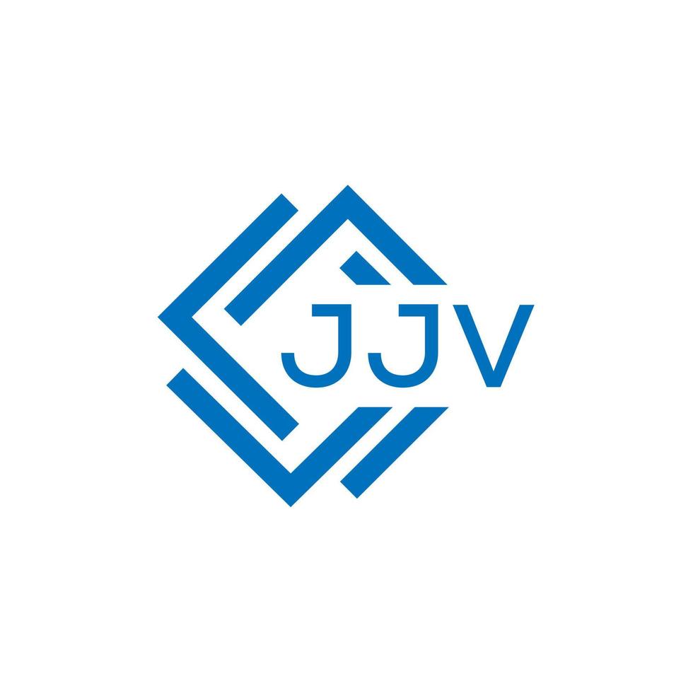 jjv lettre logo conception sur blanc Contexte. jjv Créatif cercle lettre logo concept. jjv lettre conception. vecteur