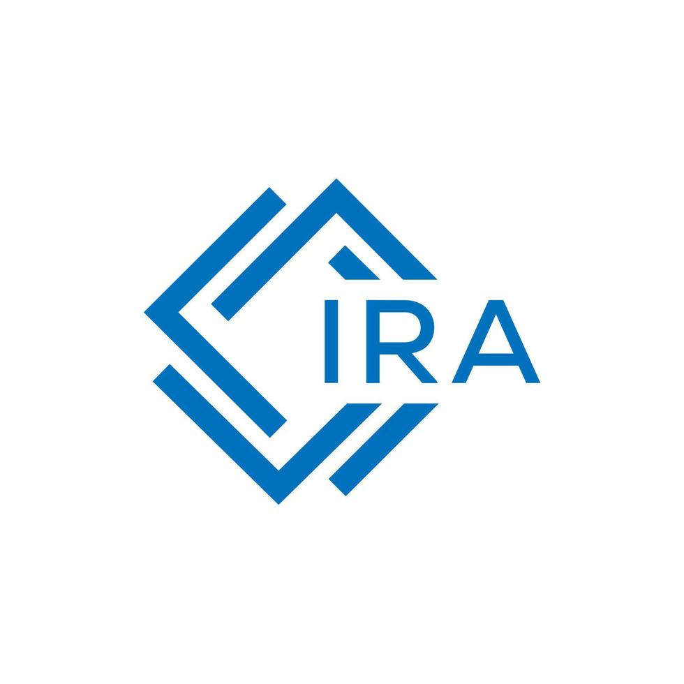 ira lettre logo conception sur blanc Contexte. ira Créatif cercle lettre logo concept. ira lettre conception. vecteur