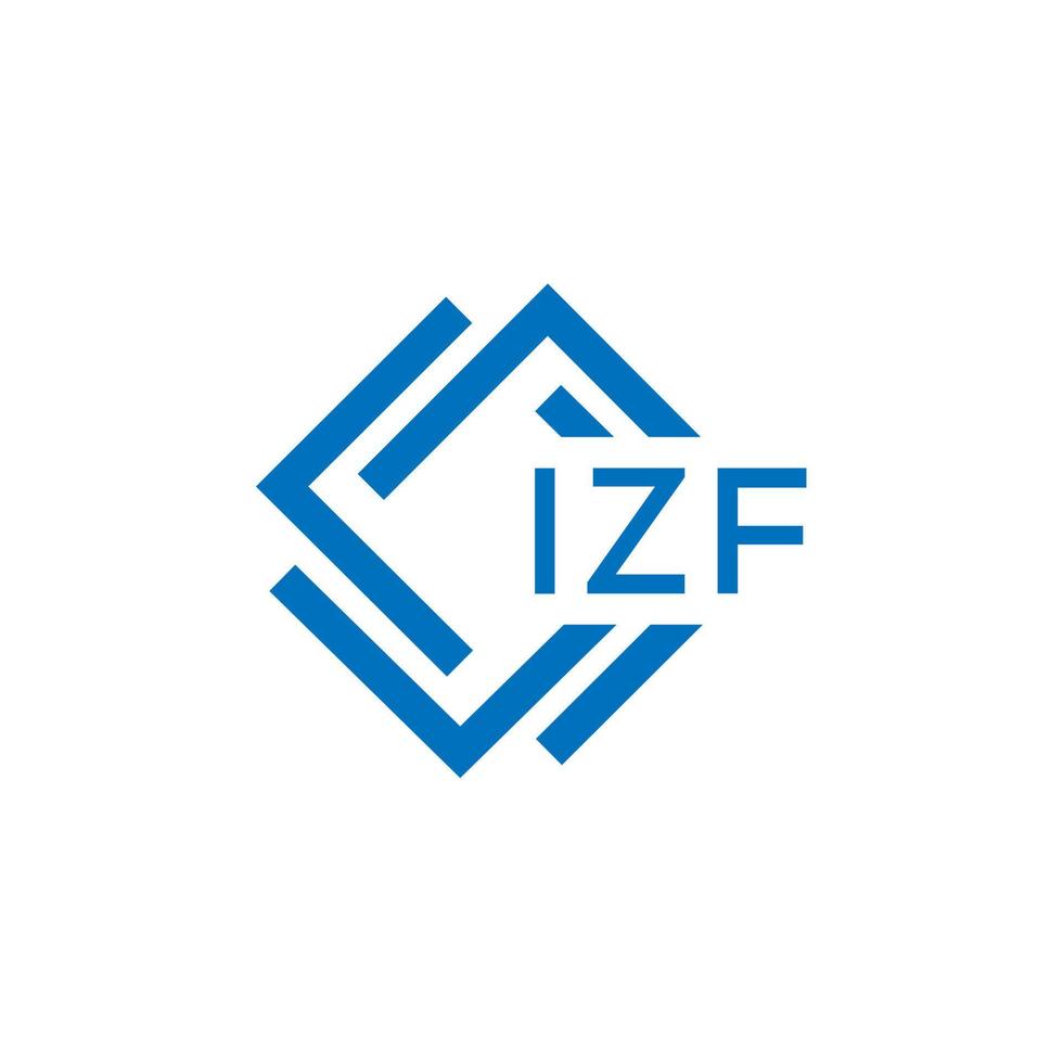 izf Créatif cercle lettre logo concept. izf lettre design.izf lettre logo conception sur blanc Contexte. izf Créatif cercle lettre logo concept. izf lettre conception. vecteur