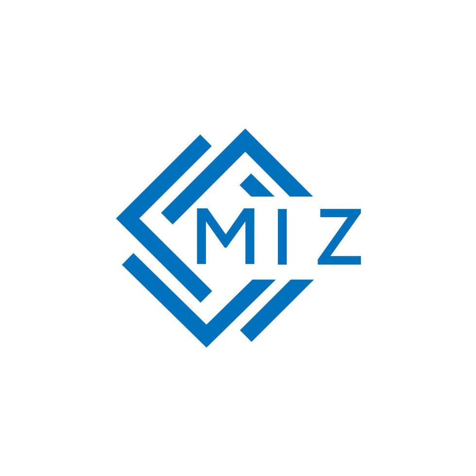 miz lettre design.miz lettre logo conception sur blanc Contexte. miz Créatif cercle lettre logo concept. miz lettre conception. vecteur