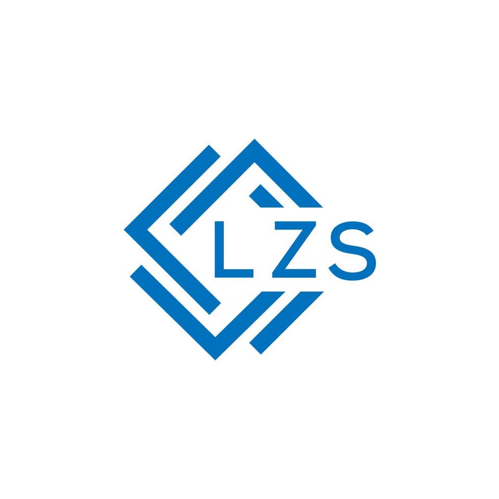 lzs lettre logo conception sur blanc Contexte. lzs Créatif cercle lettre logo concept. lzs lettre conception. vecteur