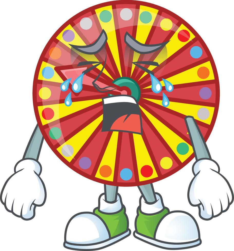 roue fortune mascotte icône conception vecteur