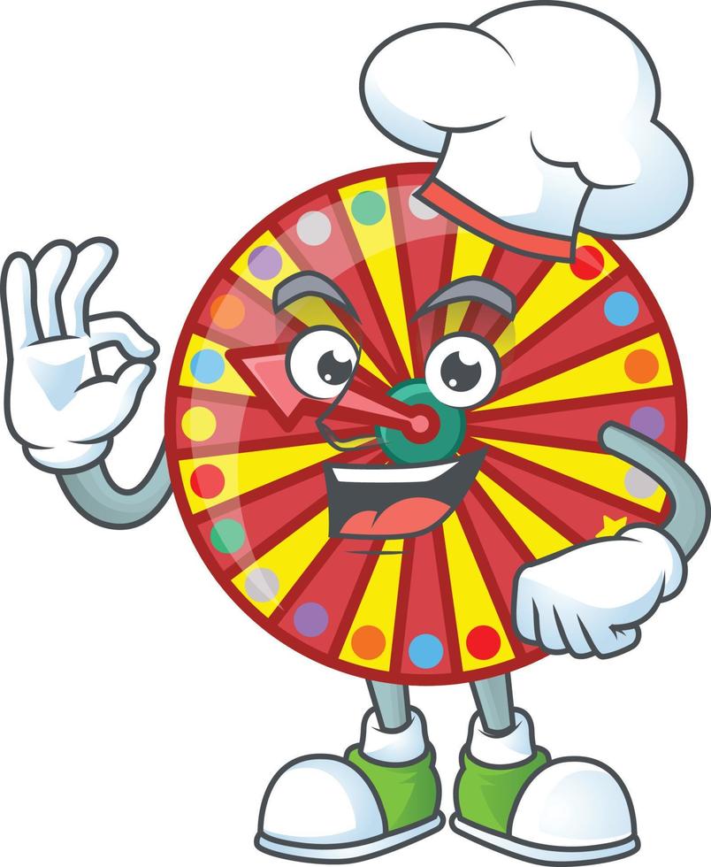 roue fortune mascotte icône conception vecteur