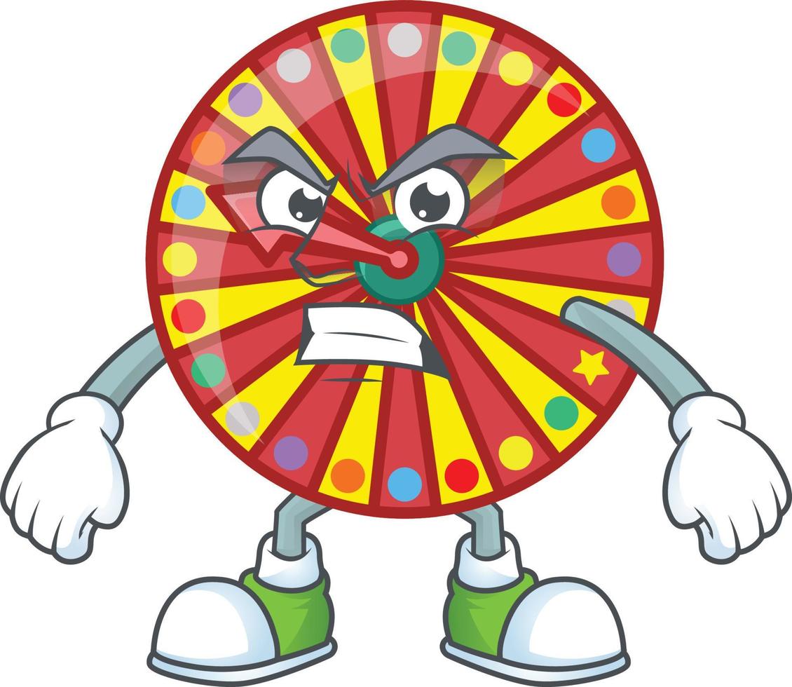 roue fortune mascotte icône conception vecteur