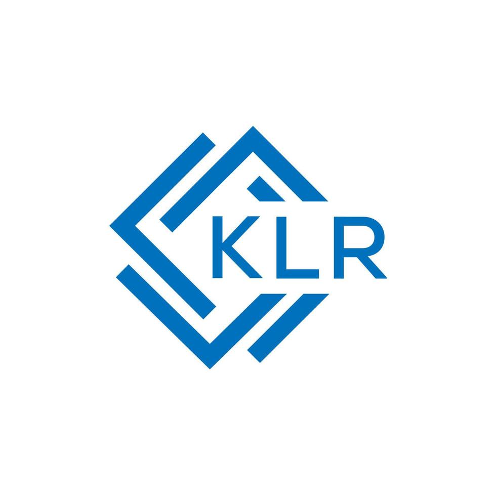 klr lettre logo conception sur blanc Contexte. klr Créatif cercle lettre logo concept. klr lettre conception. vecteur