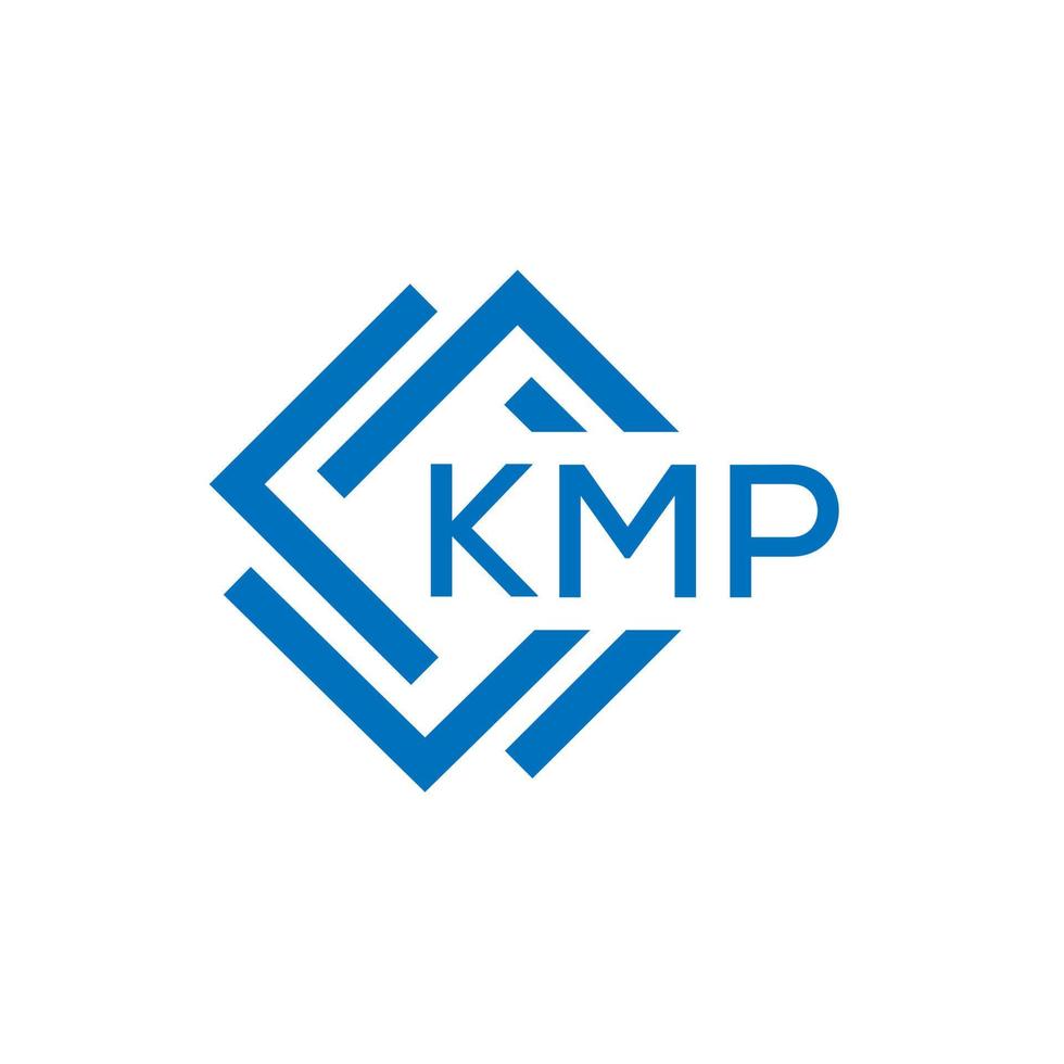 kmp lettre logo conception sur blanc Contexte. kmp Créatif cercle lettre logo concept. kmp lettre conception. vecteur