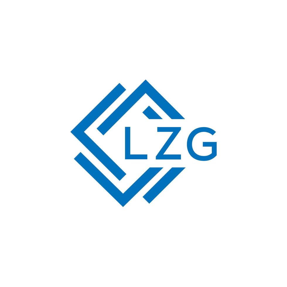 lzg lettre logo conception sur blanc Contexte. lzg Créatif cercle lettre logo concept. lzg lettre conception. vecteur