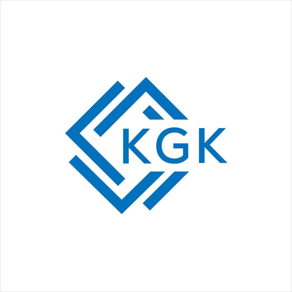kg lettre logo conception sur blanc Contexte. kg Créatif cercle lettre logo concept. kg lettre conception. vecteur