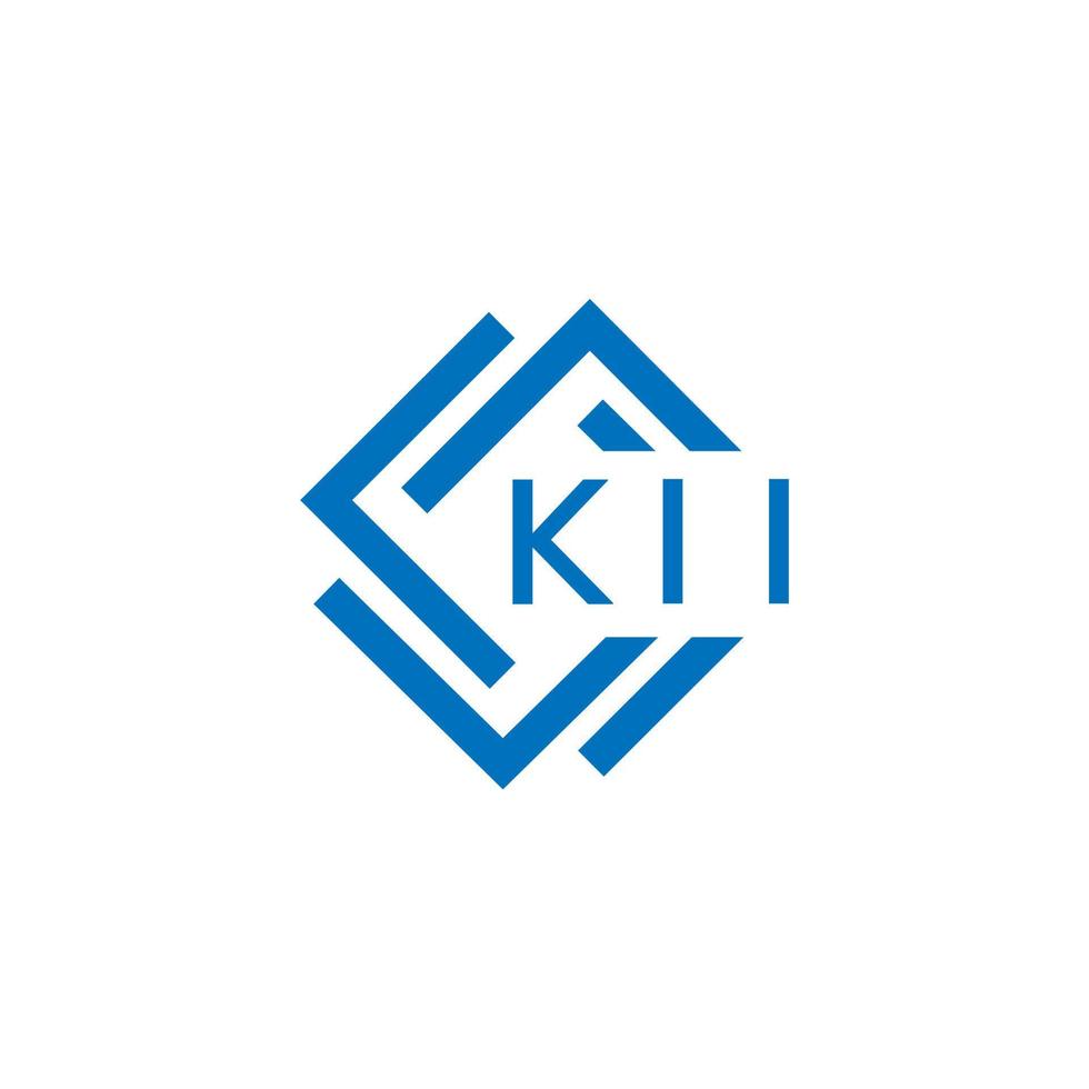 kii lettre logo conception sur blanc Contexte. kii Créatif cercle lettre logo concept. kii lettre conception. vecteur