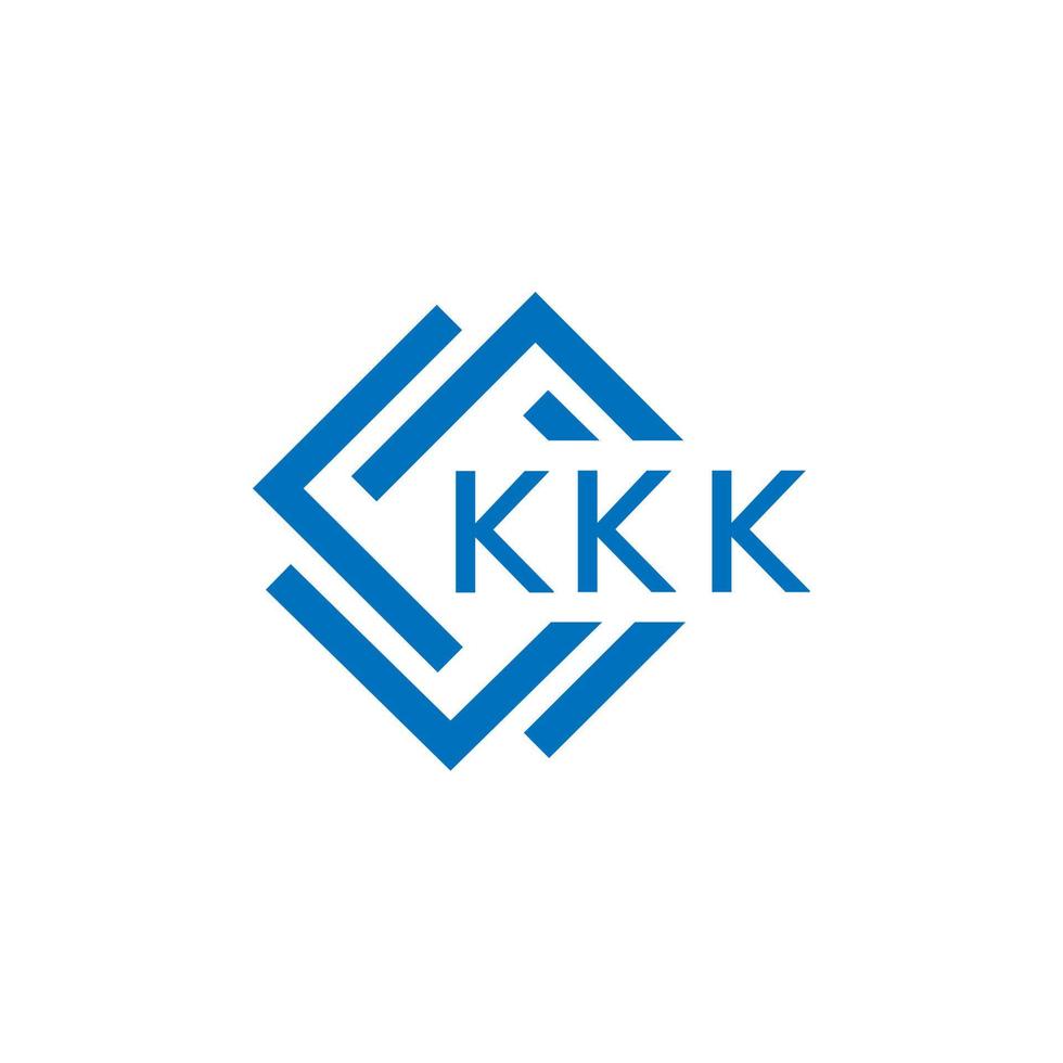kkk lettre design.kkk lettre logo conception sur blanc Contexte. kkk Créatif cercle lettre logo concept. kkk lettre conception. vecteur