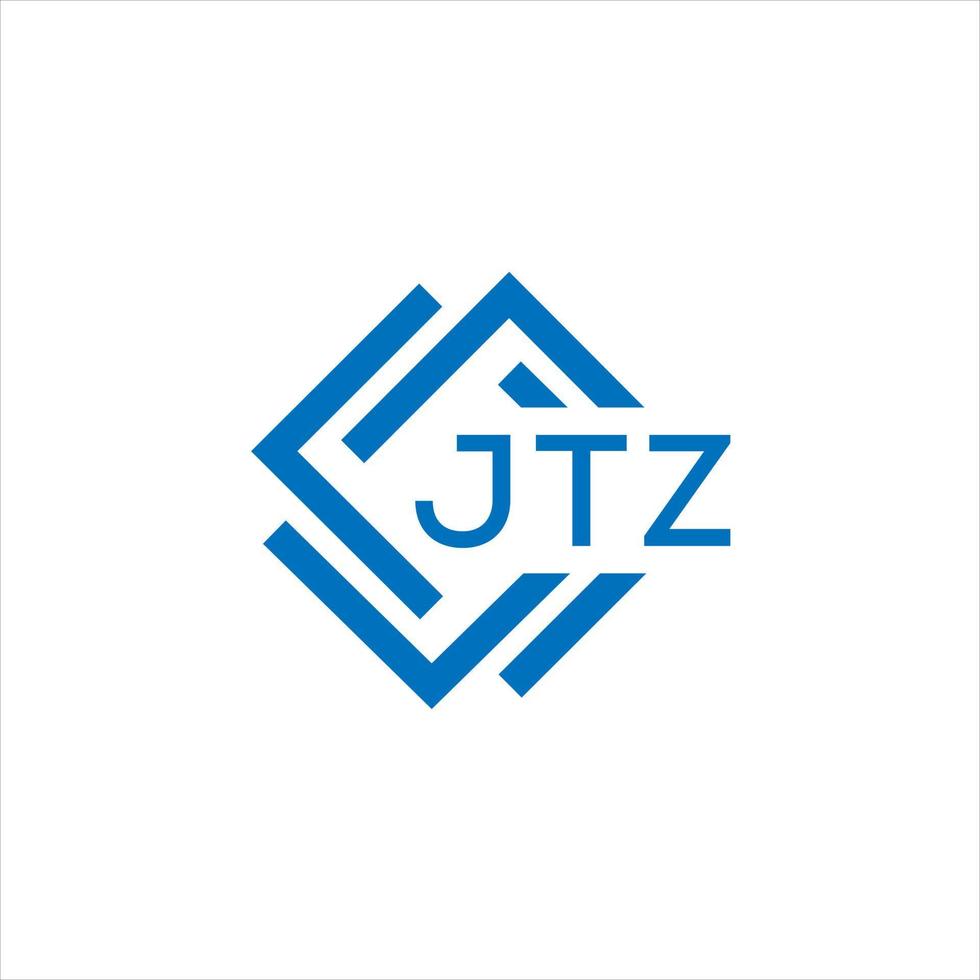 jtz lettre logo conception sur blanc Contexte. jtz Créatif cercle lettre logo concept. jtz lettre conception. vecteur