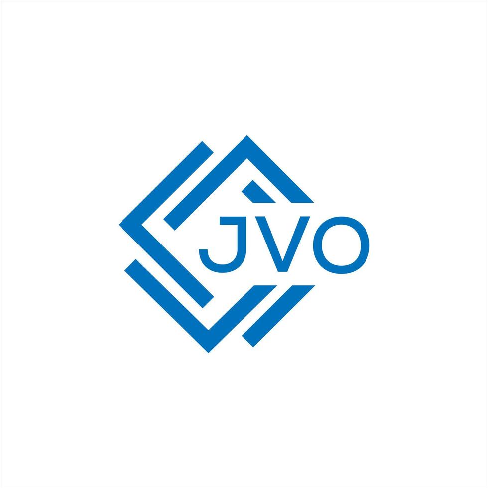 jvo lettre logo conception sur blanc Contexte. jvo Créatif cercle lettre logo concept. jvo lettre conception. vecteur