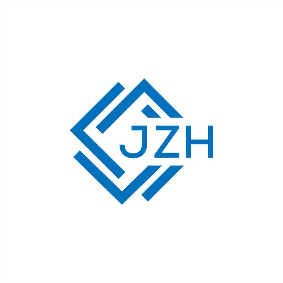 jzh lettre logo conception sur blanc Contexte. jzh Créatif cercle lettre logo concept. jzh lettre conception. vecteur