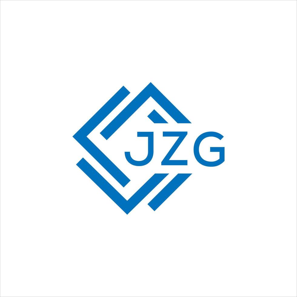 jzg lettre logo conception sur blanc Contexte. jzg Créatif cercle lettre logo concept. jzg lettre conception. vecteur