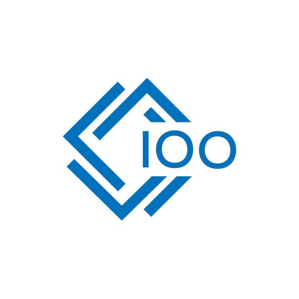 ioo lettre logo conception sur blanc Contexte. ioo Créatif cercle lettre logo concept. ioo lettre conception. vecteur