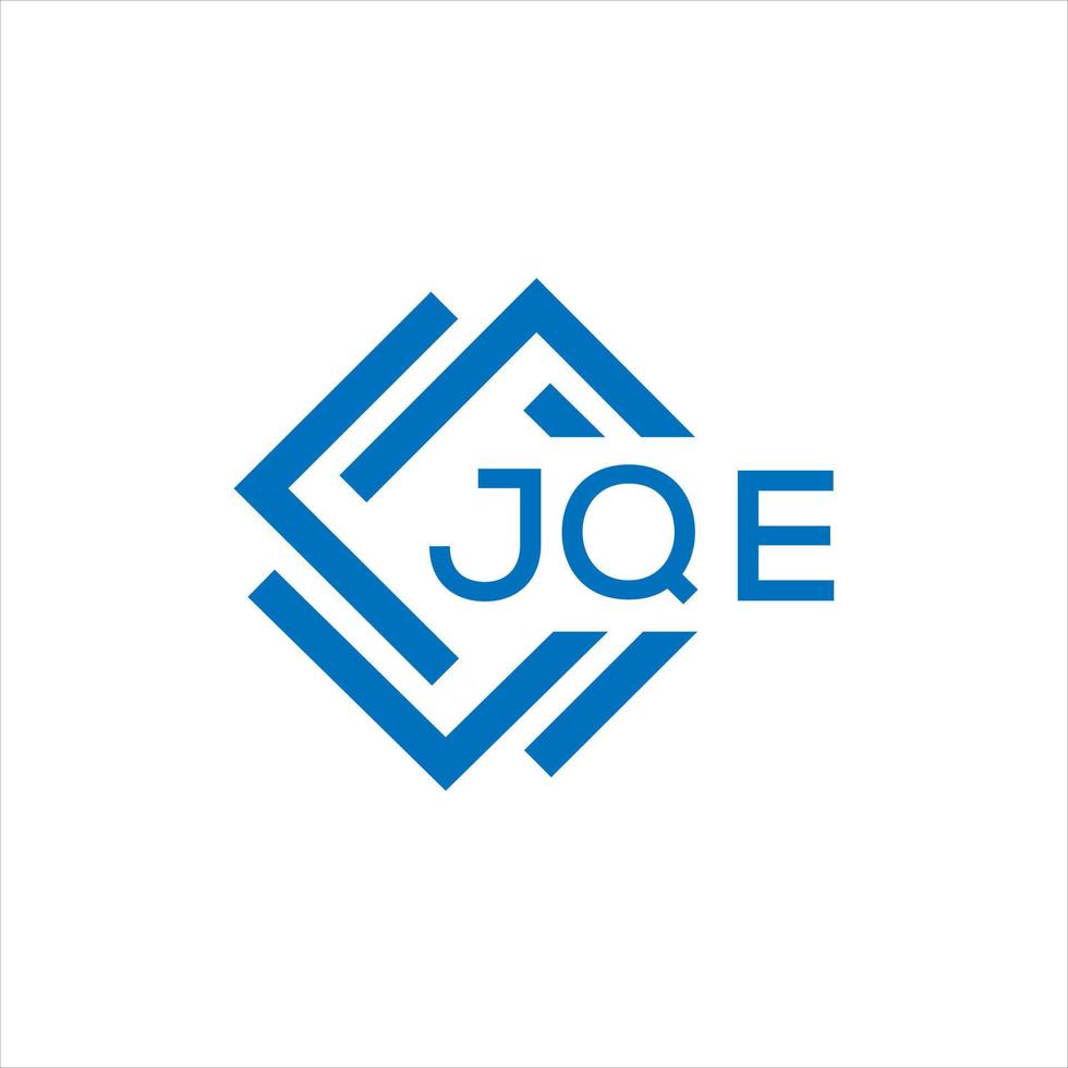 jqe lettre logo conception sur noir Contexte. jqe Créatif cercle lettre logo concept. jqe lettre conception. vecteur