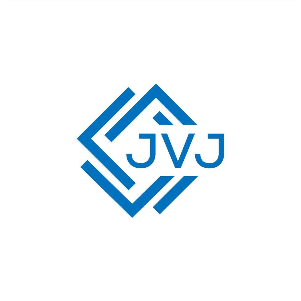 jvj lettre logo conception sur blanc Contexte. jvj Créatif cercle lettre logo concept. jvj lettre conception. vecteur