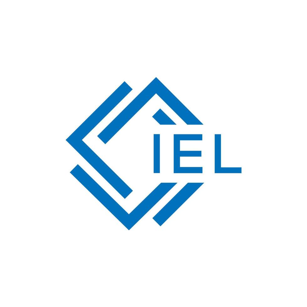 iel lettre logo conception sur blanc Contexte. iel Créatif cercle lettre logo concept. iel lettre conception. vecteur