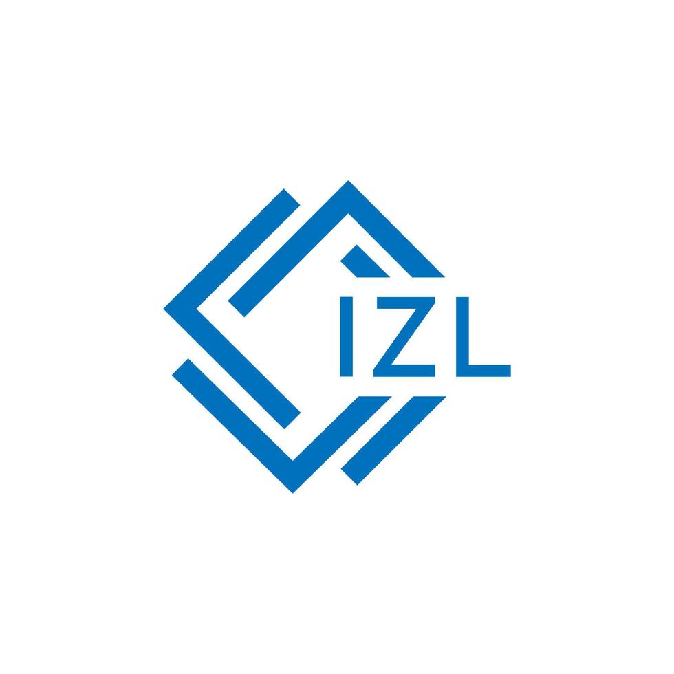 izl lettre logo conception sur blanc Contexte. izl Créatif cercle lettre logo concept. izl lettre conception. vecteur