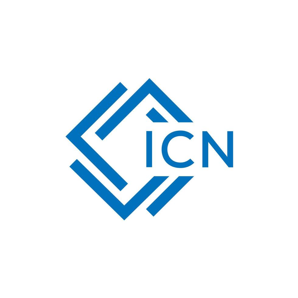 icn lettre logo conception sur blanc Contexte. icn Créatif cercle lettre logo concept. icn lettre conception. vecteur