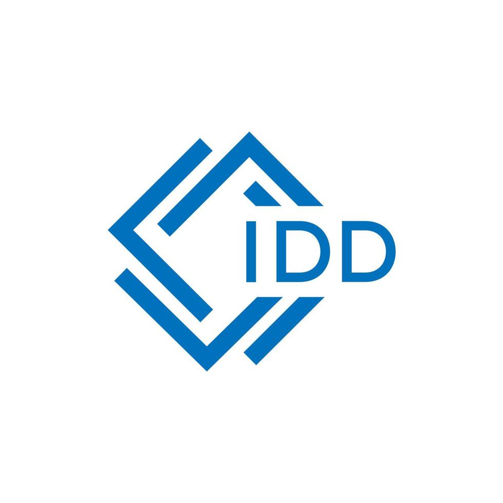 idd lettre logo conception sur blanc Contexte. idd Créatif cercle lettre logo concept. idd lettre conception. vecteur