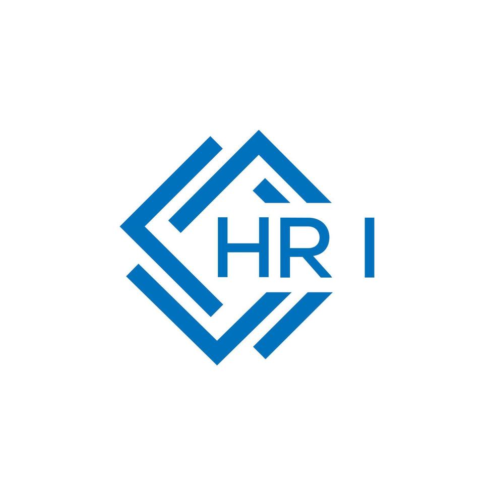 hri lettre design.hri lettre logo conception sur blanc Contexte. hri Créatif cercle lettre logo concept. hri lettre conception. vecteur