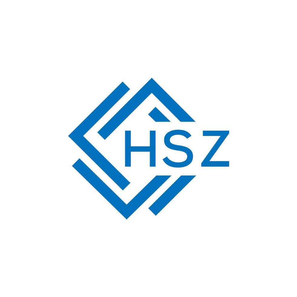 hsz lettre logo conception sur blanc Contexte. hsz Créatif cercle lettre logo concept. hsz lettre conception. vecteur