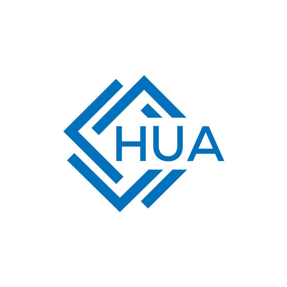 hua lettre logo conception sur blanc Contexte. hua Créatif cercle lettre logo concept. hua lettre conception. vecteur