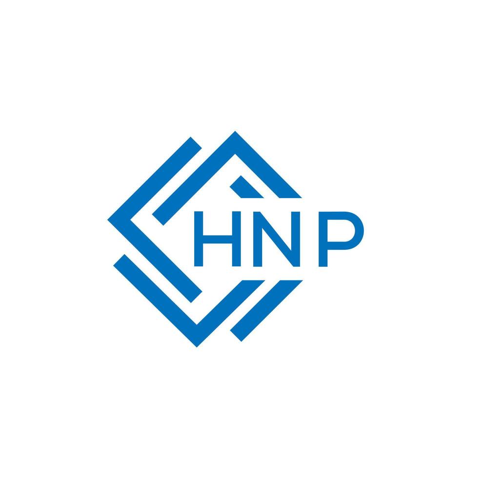 hnp lettre logo conception sur blanc Contexte. hnp Créatif cercle lettre logo concept. hnp lettre conception. vecteur