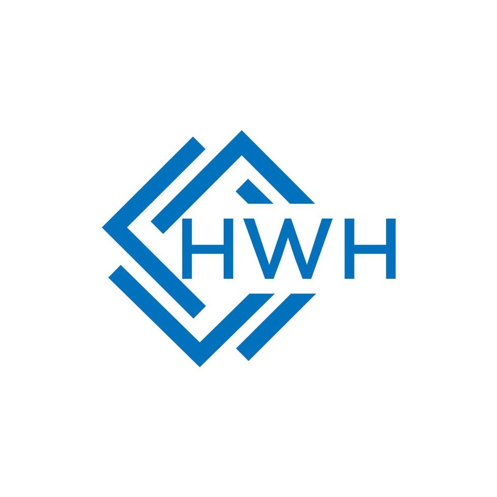 hwh lettre logo conception sur blanc Contexte. hwh Créatif cercle lettre logo concept. hwh lettre design.hwh lettre logo conception sur blanc Contexte. hwh c vecteur