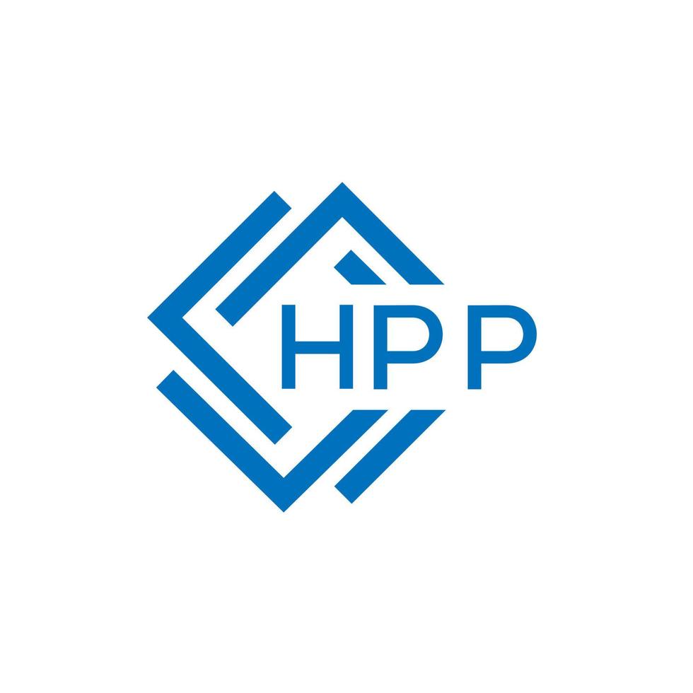 hpp lettre logo conception sur blanc Contexte. hpp Créatif cercle lettre logo concept. hpp lettre conception. vecteur