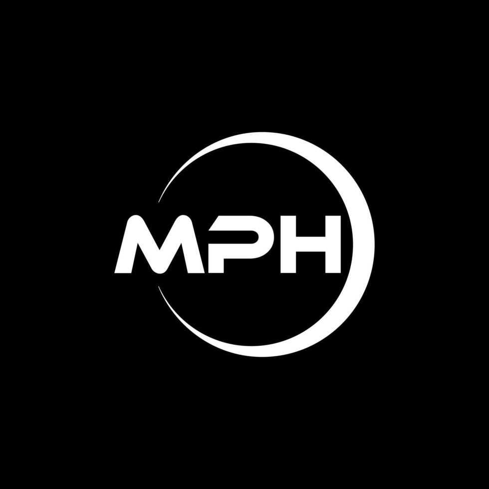 mph lettre logo conception dans illustration. vecteur logo, calligraphie dessins pour logo, affiche, invitation, etc.