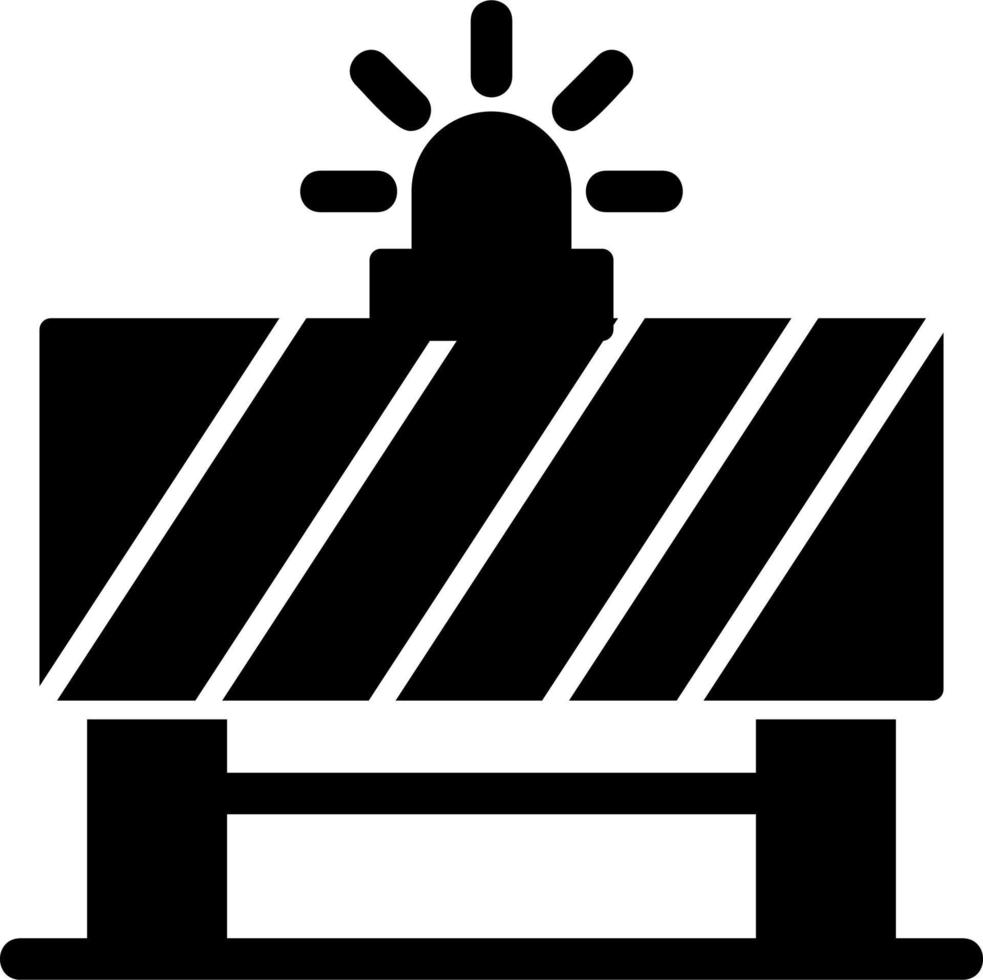 icône de vecteur de barrière routière