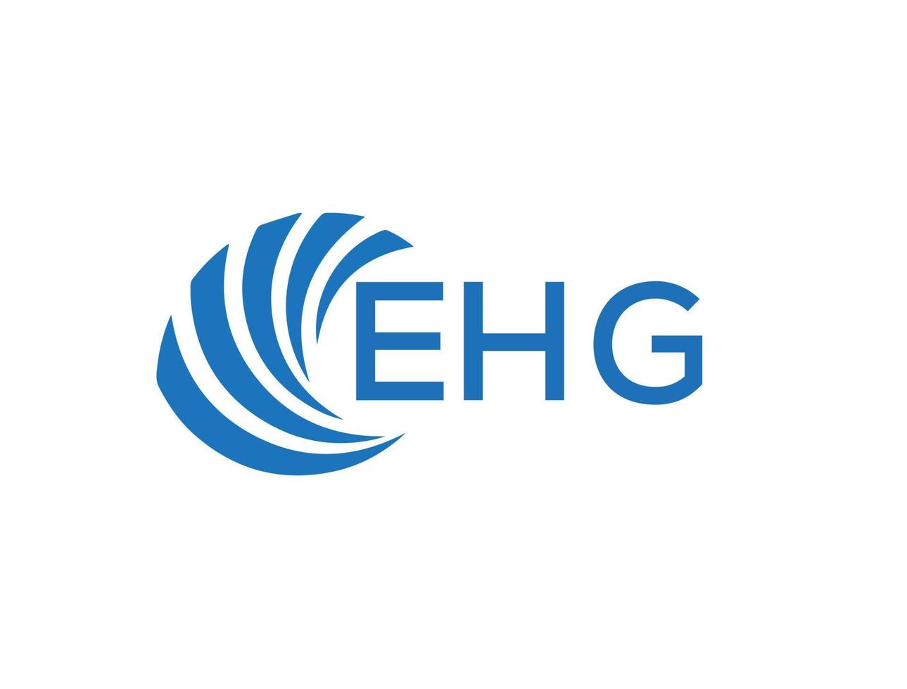 ehg lettre logo conception sur blanc Contexte. ehg Créatif cercle lettre logo concept. ehg lettre conception. vecteur