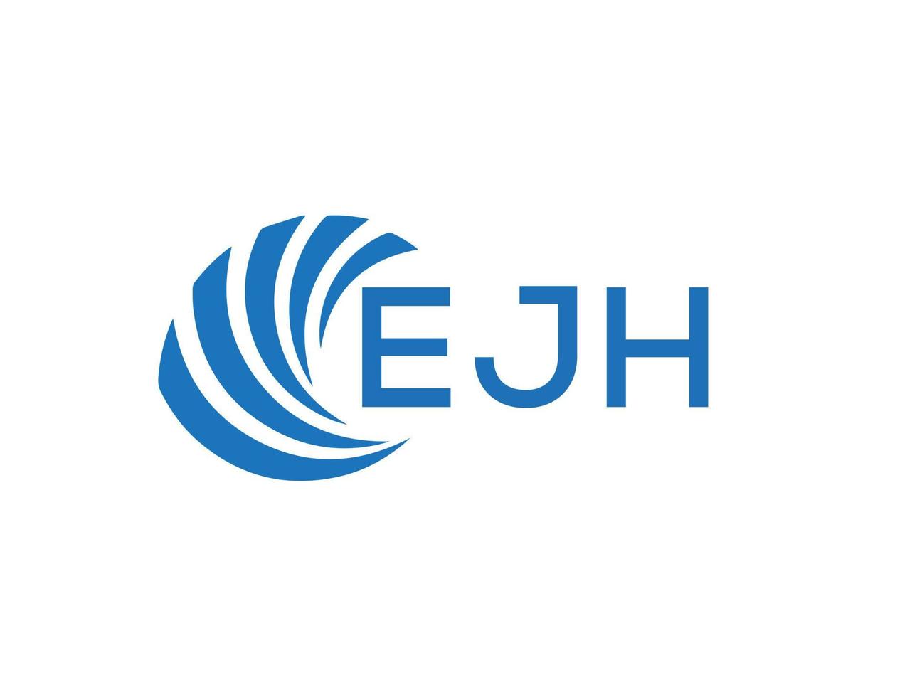 ejh lettre logo conception sur blanc Contexte. ejh Créatif cercle lettre logo concept. ejh lettre conception. vecteur