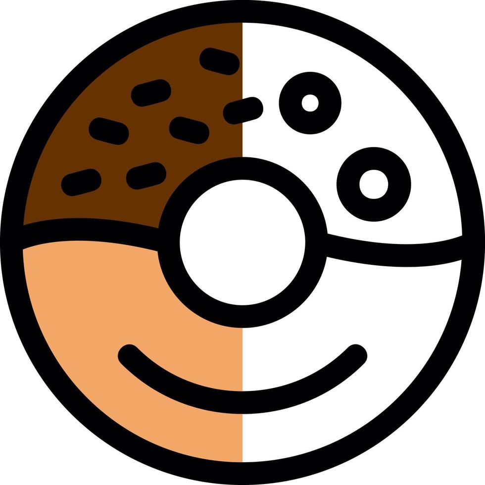 conception d'icône de vecteur de beignet