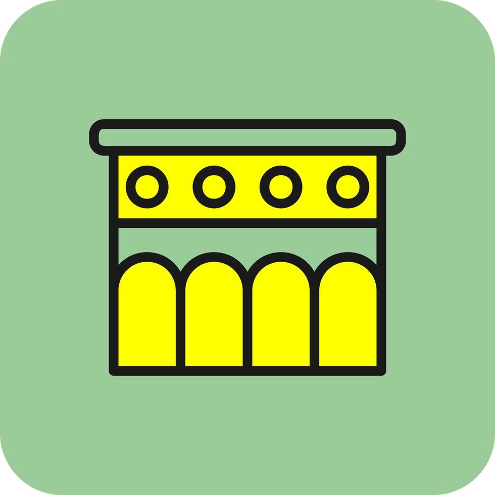 conception d'icône de vecteur d'aqueduc