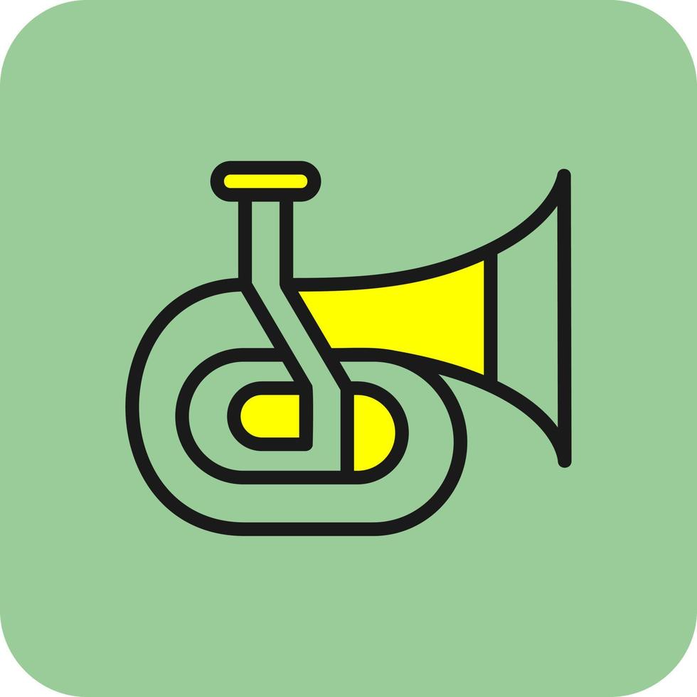 conception d'icône de vecteur de tuba