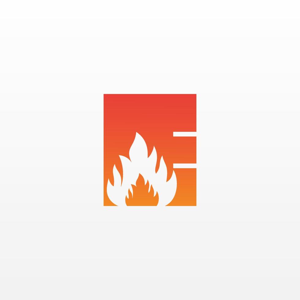 flamme lettre e logo conception vecteur modèle. magnifique logotype conception pour Feu flammes entreprise l'image de marque.